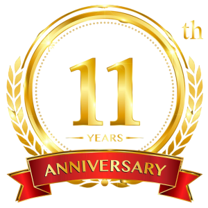 Hyper Construction Inc. 11 Year Anniversary Badge